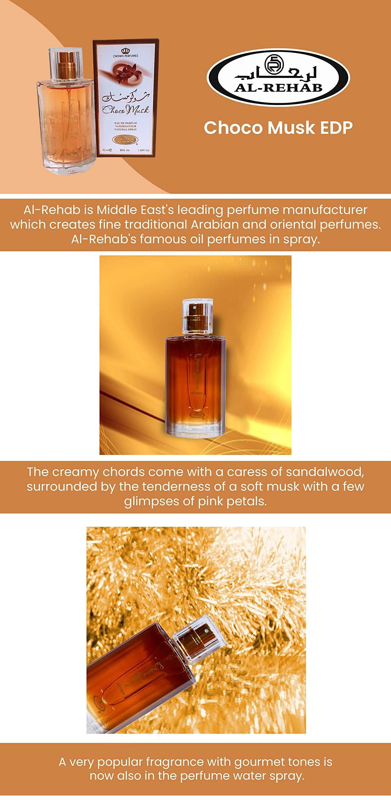 Al-Rehab Choco Musk 2-pack packaging, ideal for gifting and sharing