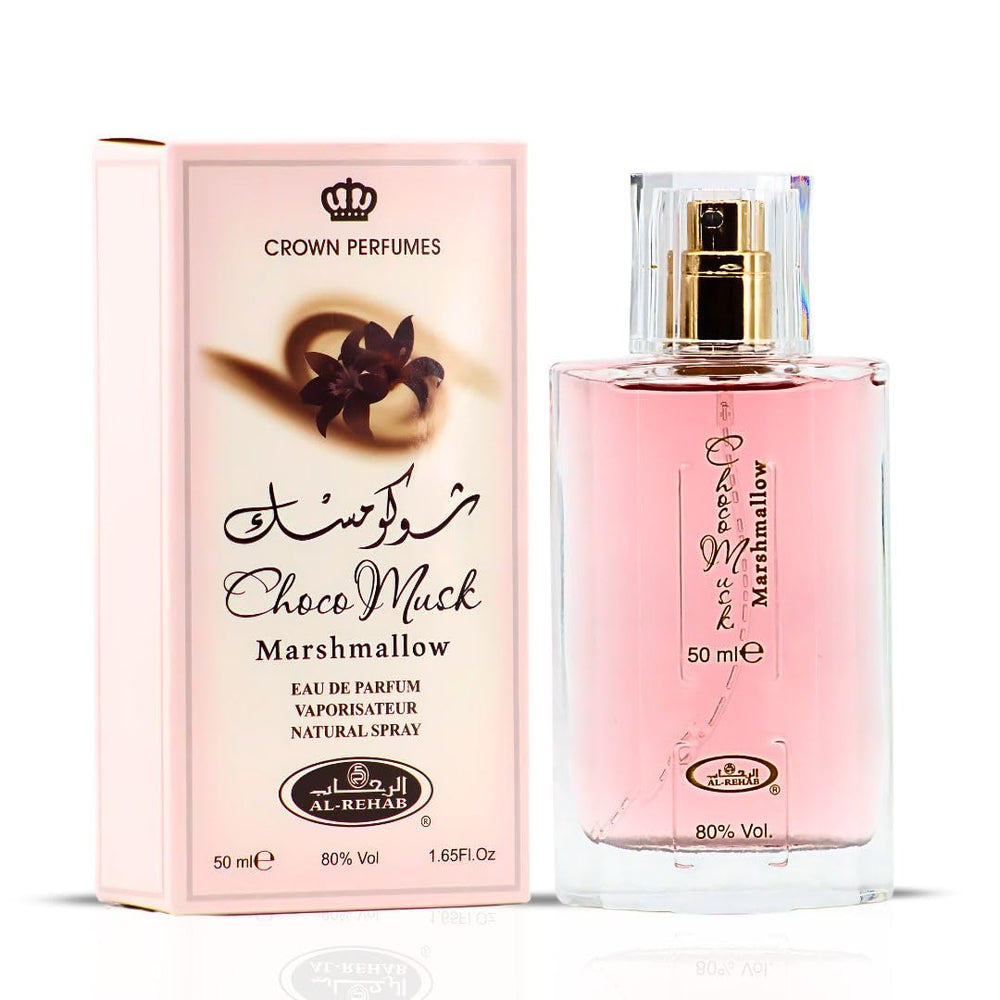 Al-Rehab Choco Musk Pistachio bottle presenting creamy pistachio with musky backdrop.
