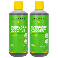Alaffia Everyday Coconut Shampoo bottle with creamy cleansing for daily use.