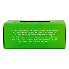 Alaffia EveryDay Coconut Soap Bar uses aromatic plant extracts for a pure coconut scent.