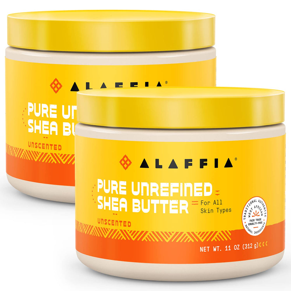 Alaffia Everyday Shea Authentic Shea Butter 2-Pack for deeply hydrated, nourished skin.