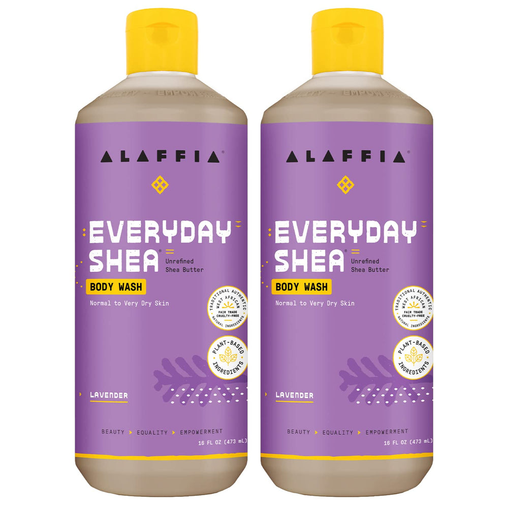 Alaffia Everyday Shea Body Wash bottle with gentle cleansing and spa-like feel.