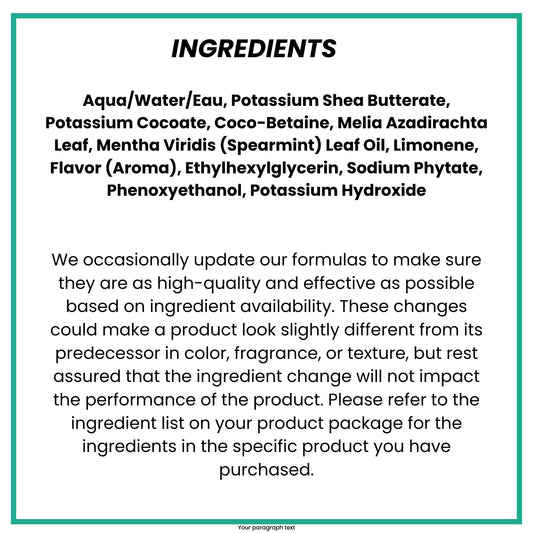 Alaffia Everyday Shea Body Wash Vanilla Mint pour captures the refreshing aroma