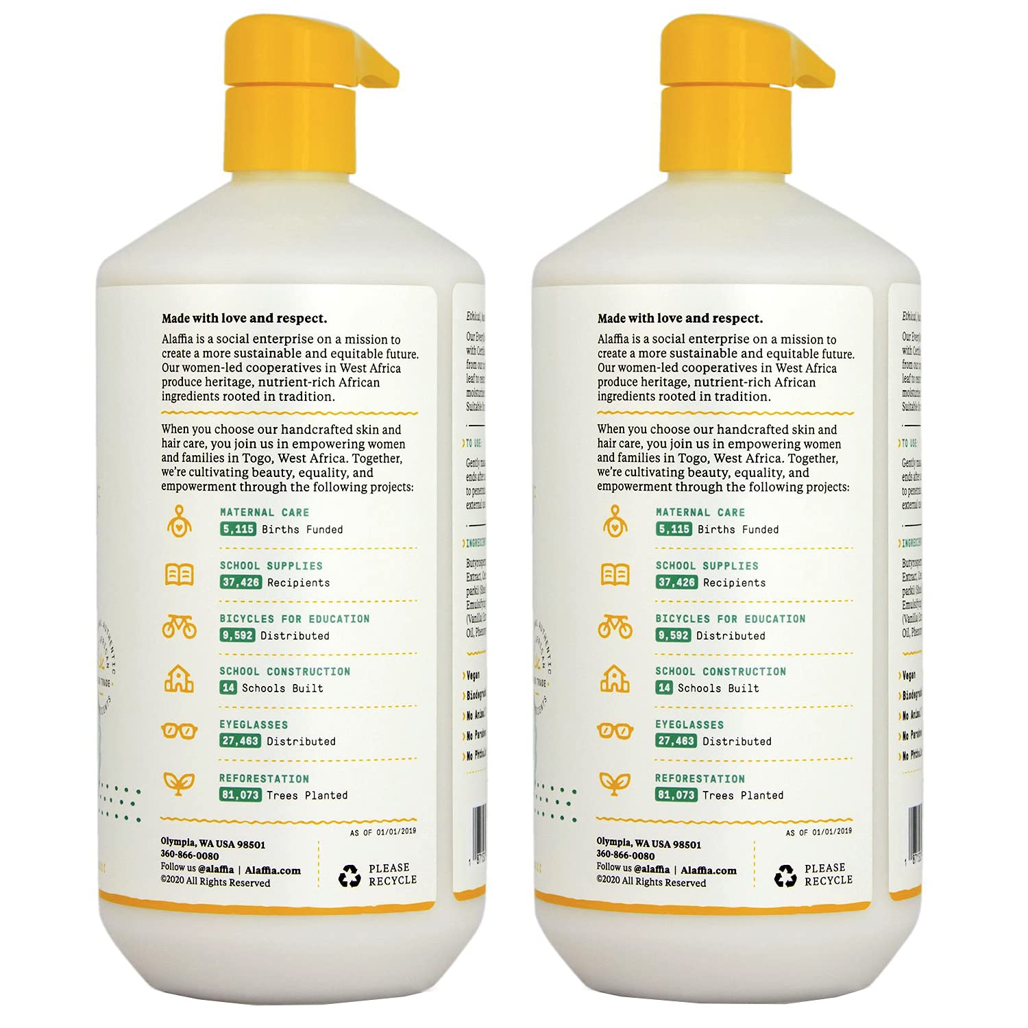 Alaffia EveryDay Shea Conditioner Vanilla Mint aroma enhances sensory hair care