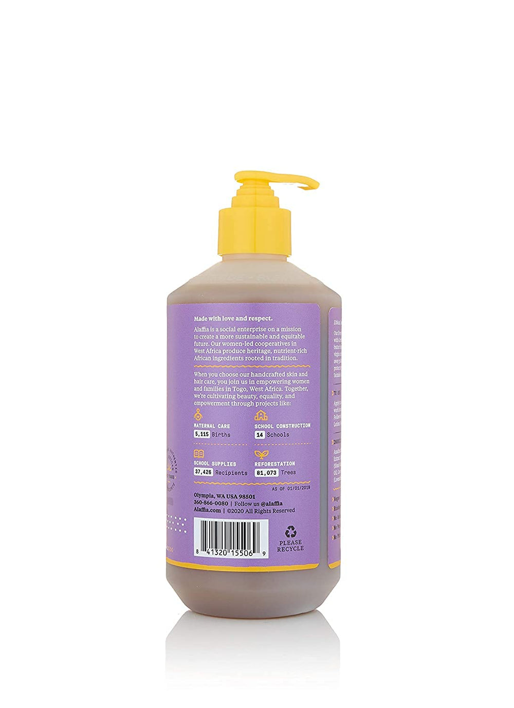 Alaffia EveryDay Shea Body Wash neem-extract, soft cleansing for normal to dry skin.