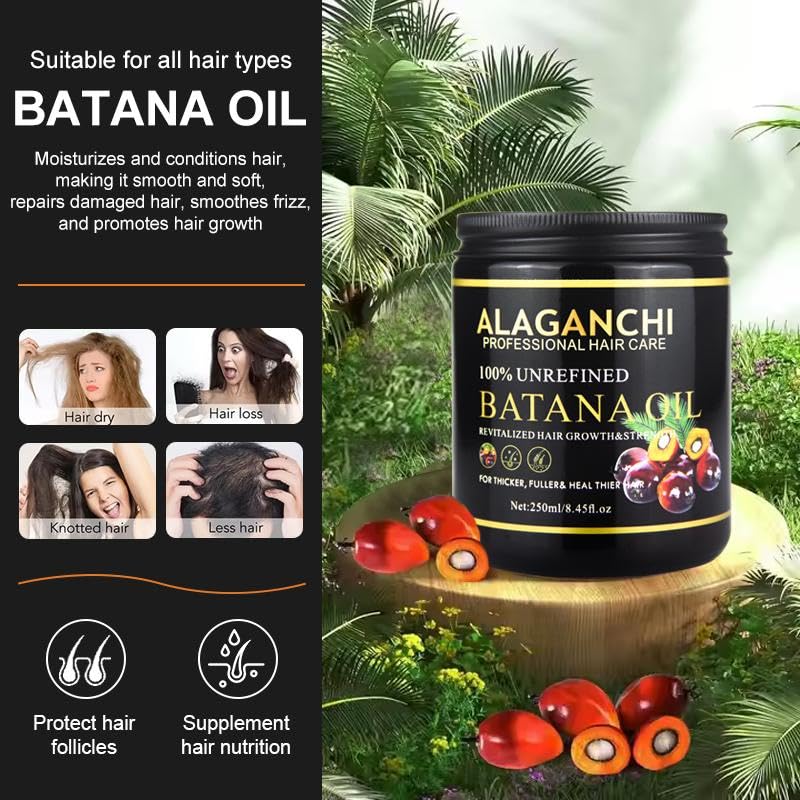 Alaganchi Batana Oil applying hair demonstrates scalp nourishment
