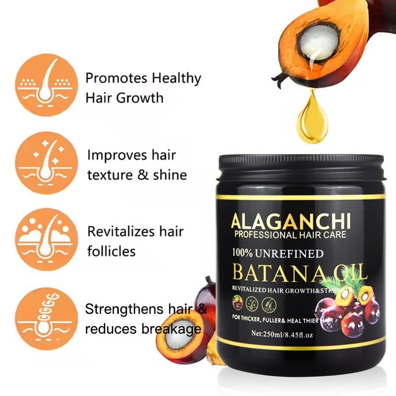 Alaganchi Batana Oil pour highlights root-to-tip conditioning