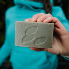 Alaska Glacial Essentials Thieves Bar for the body, natural exfoliation and hydration.