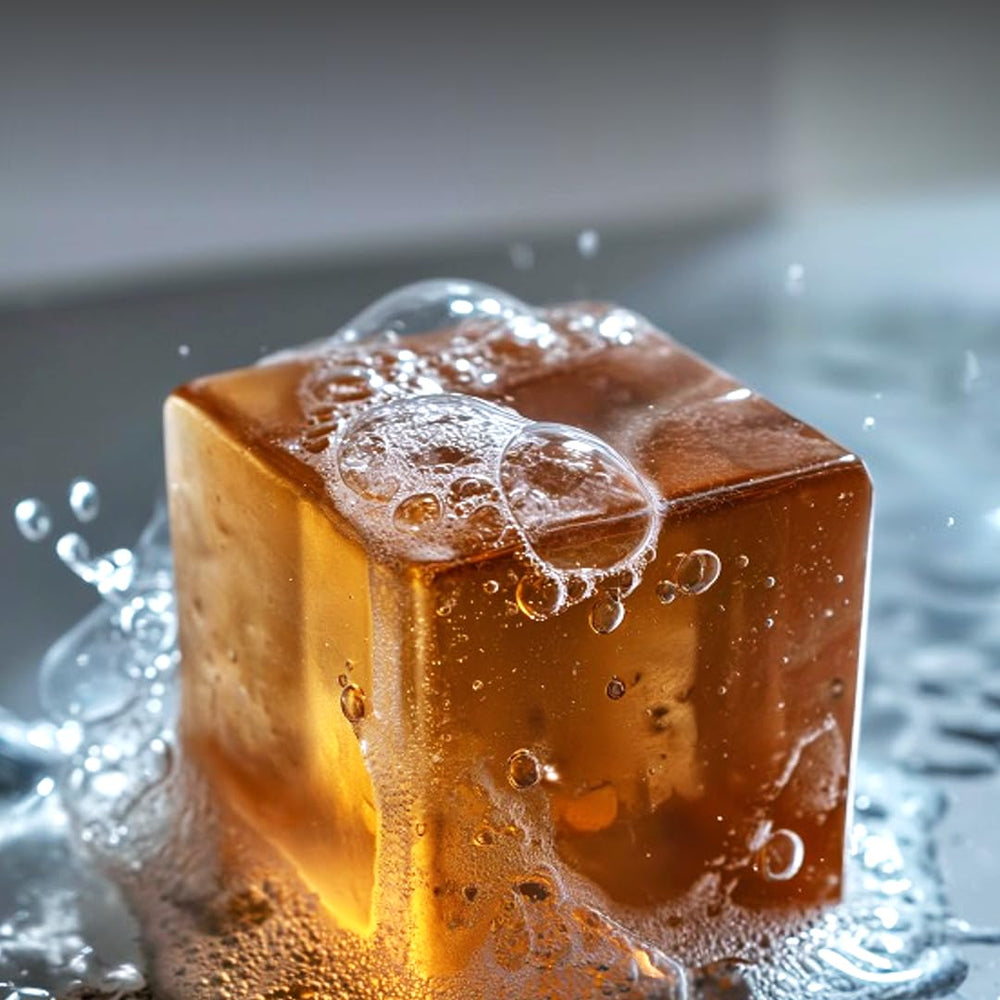 Alaskacube Deo Wood Shower Bar cleanses while preserving skin moisture.