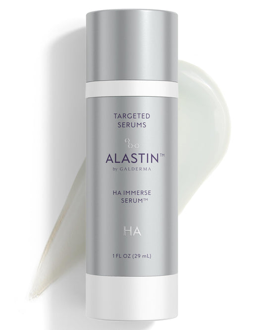 ALASTIN Skincare Hyaluronic Acid HA IMMERSE Serum bottle glowing with hydration