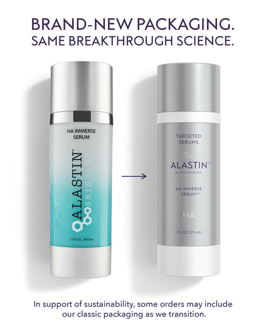 ALASTIN Skincare Hyaluronic Acid HA IMMERSE Serum dropper releases hydration