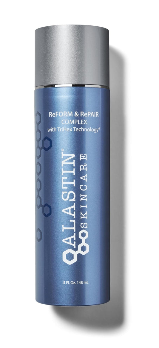 ALASTIN Skincare ReFORM & RePAIR body cream jar highlights rich hydration for post-procedure care.