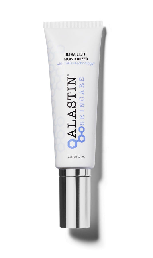 Alastin Skincare Ultra Light Daily Face Moisturizer bottle offers lightweight hydration.
