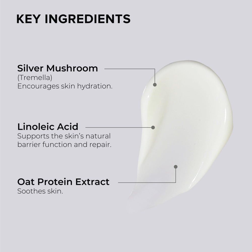 Close-up of ALASTIN Ultra Calm Cleansing Cream texture, creamy and soothing.