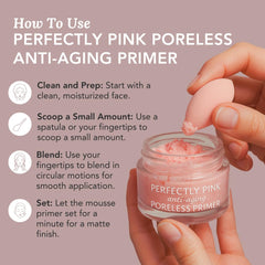 Blurred skin texture with Alayne Curtiss Bridal Beauty primer for a photo-ready base