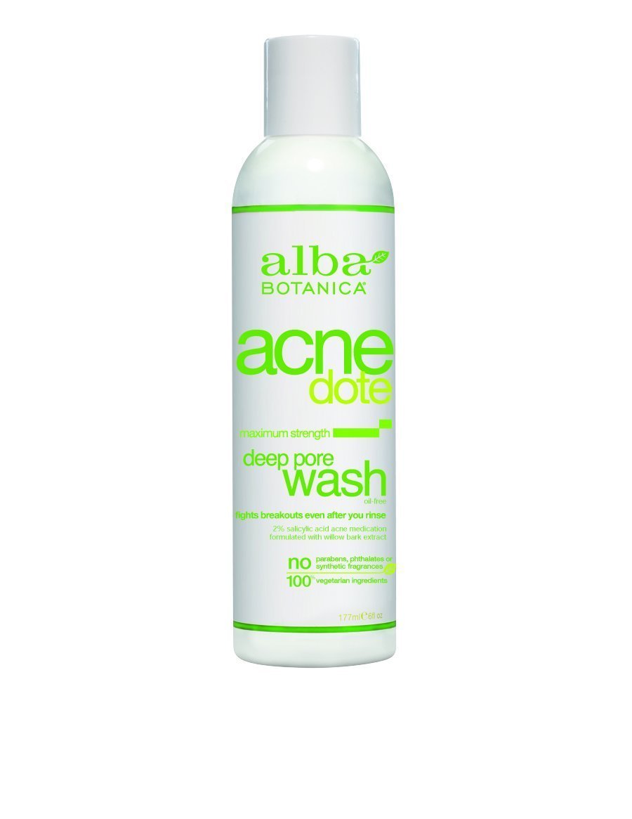 Alba Botanica Acnedote Deep Pore Wash foaming lather close-up for deep clean.