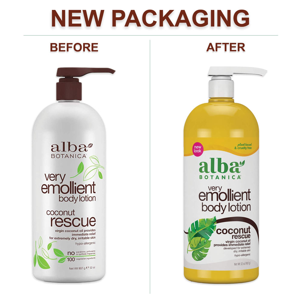 Alba Botanica Coconut Rescue with shea butter and sunflower oil.