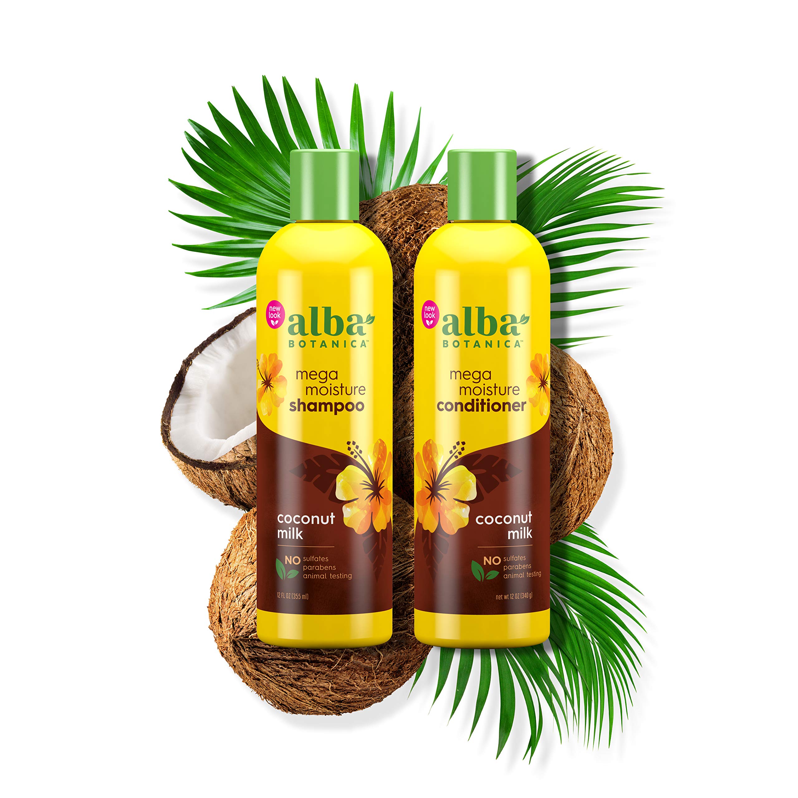 Alba Botanica Drink It Up Coconut Milk ingredients closeup with calendula