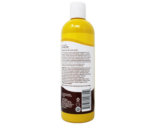 Alba Botanica Coconut Milk shampoo lather on hair, promoting softness and shine