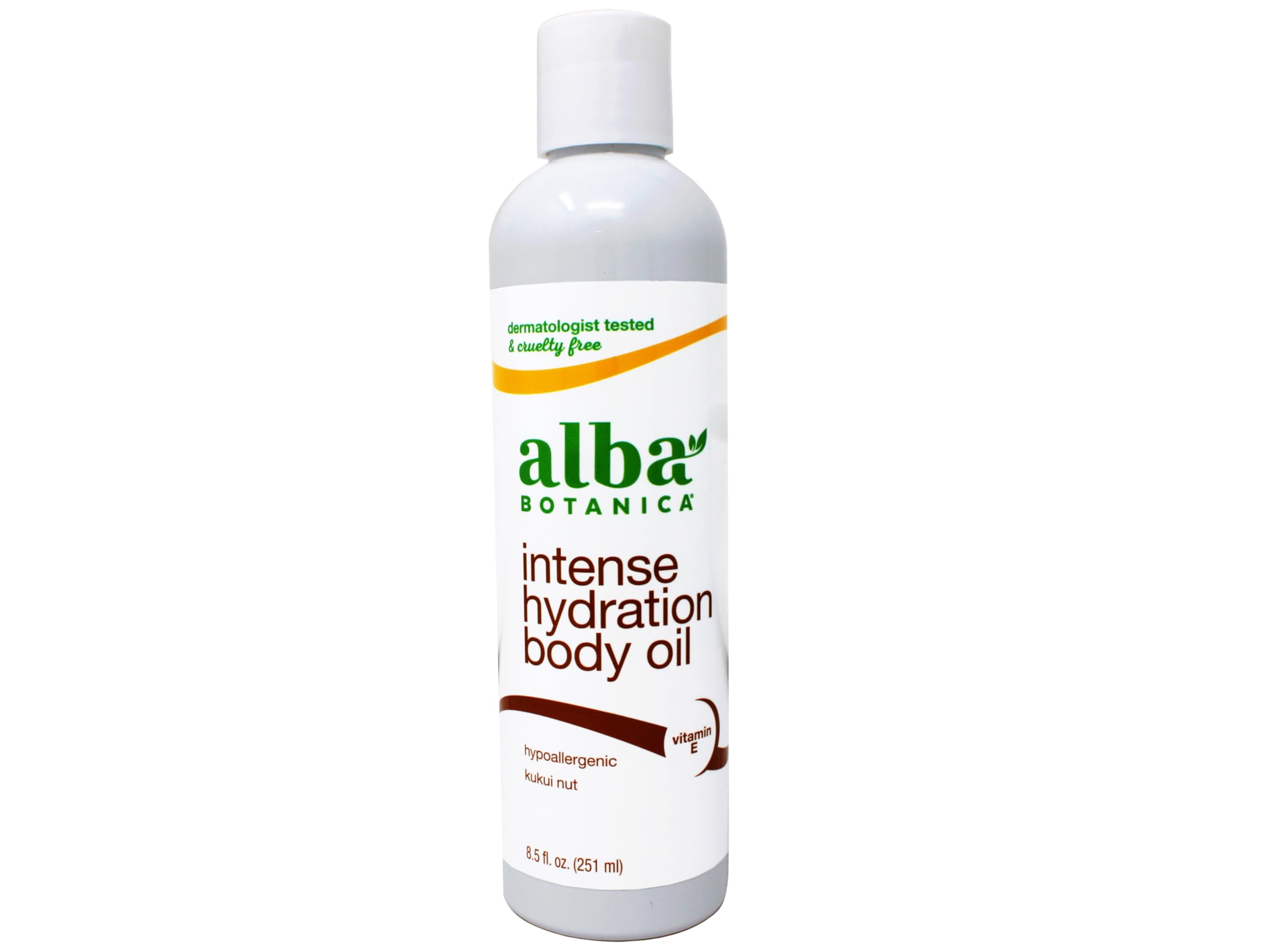 Alba Botanica kukui nut oil application on elbows and hands.