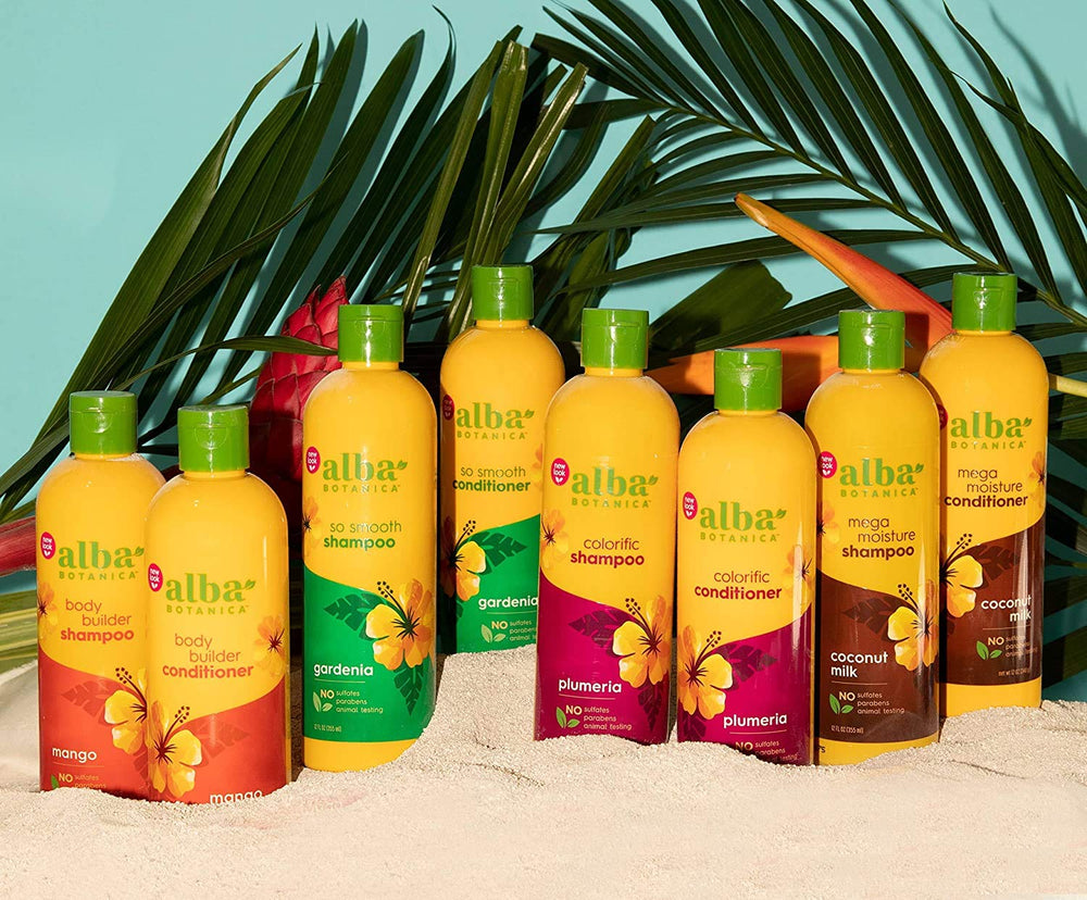 Alba Botanica More Moisture Conditioner family-size 32 oz bottle for home use.
