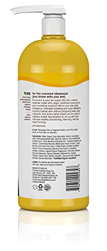 Alba Botanica Coconut Rescue bottle side view with product name