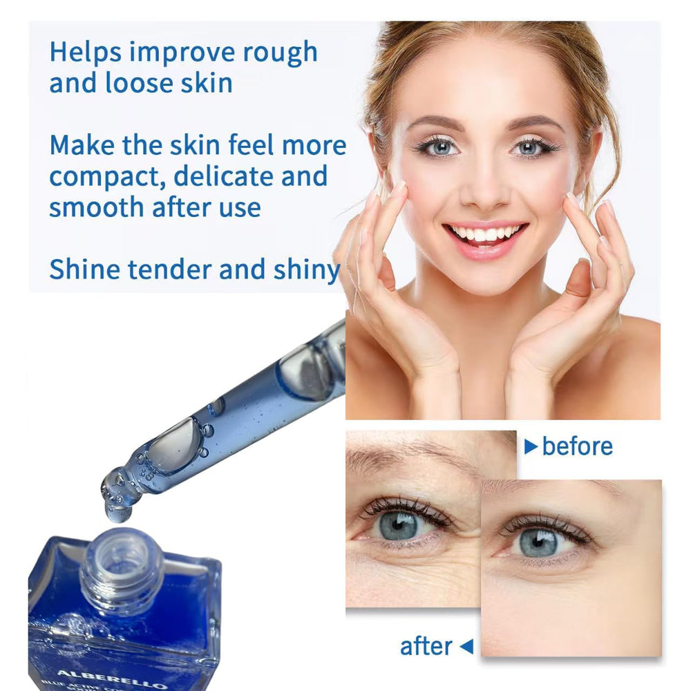 Alberello GHK-Cu serum drops being dispensed on skin.