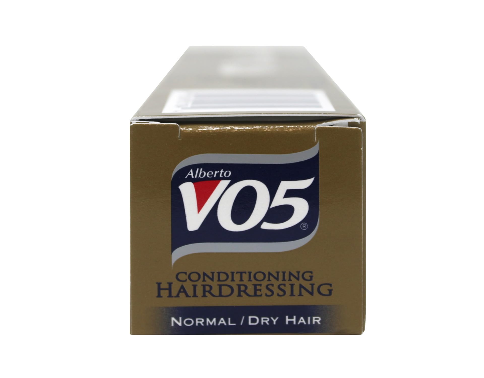 Alberto VO5 Conditioning Hairdressing label highlights classic moisture protection.