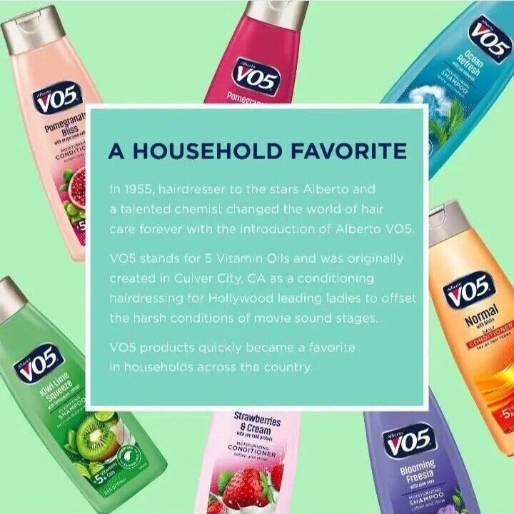 Alberto VO5 Daily Revitalizing Shampoo pour action shows quick lather.