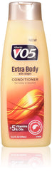 Alberto VO5 Extra Body Conditioner bottle for volumized, easy-to-style hair.