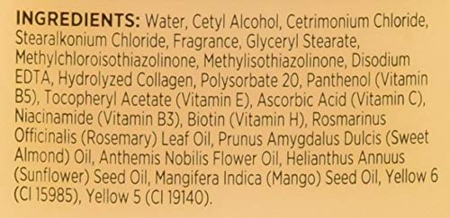 Applying Alberto VO5 Extra Body Conditioner for added hair body.