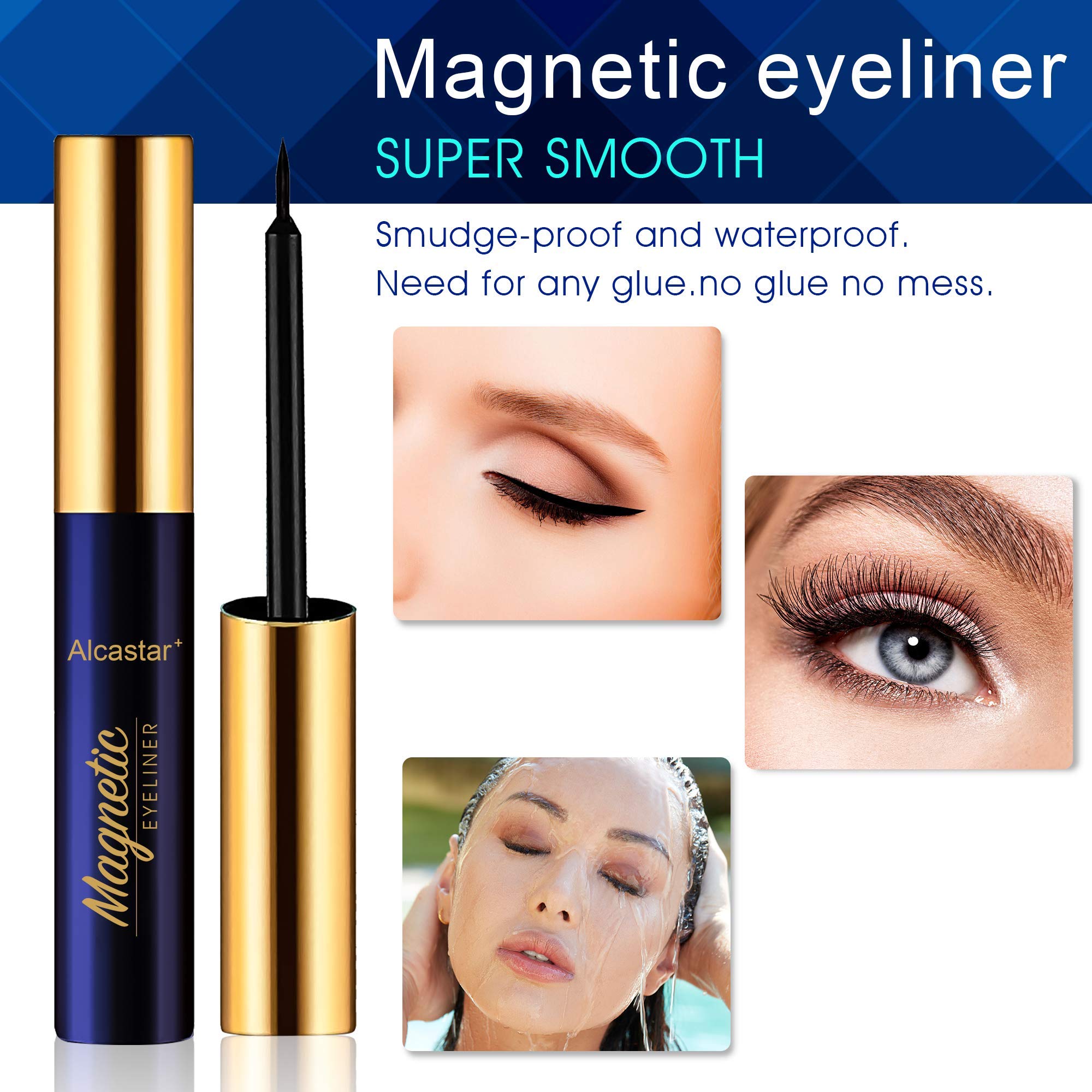 Alcastar+ magnetic eyelashes collection styles for versatile looks.