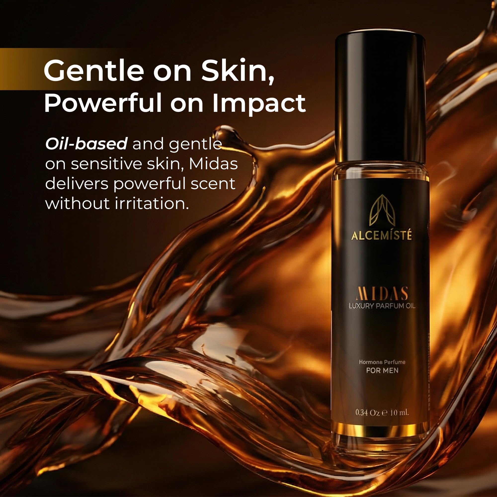 ALCEMÍSTÉ travel-size bottle— TSA-friendly, pocketable fragrance for quick refreshes.