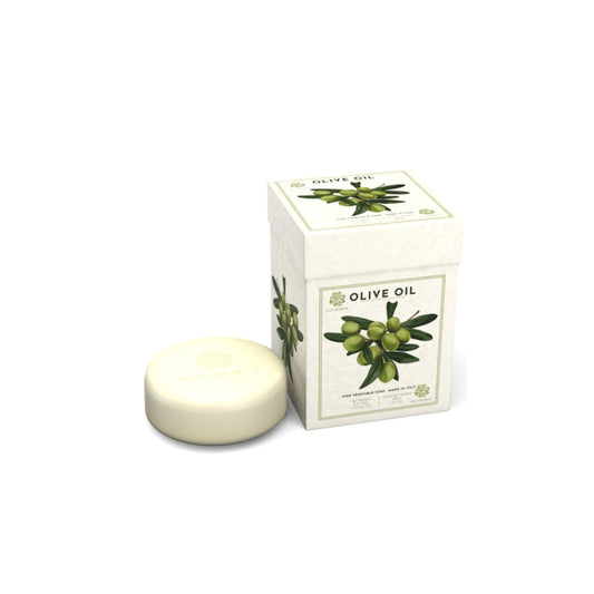 Alchimia gift box trio of olive soap bars offering rich lather and hydration.
