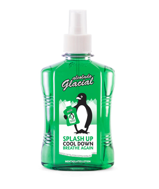 Alcolado Glacial mentholated splash lotion bottle for refreshing cooling sensation