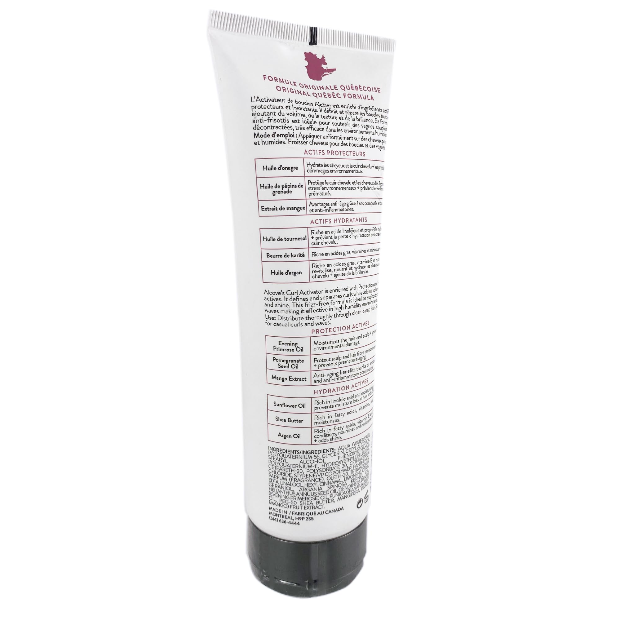 Damp hair being styled with Alcove Curl Activator for smooth definition