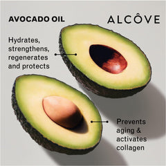 Alcove Serum on split ends smooths frizz and ends
