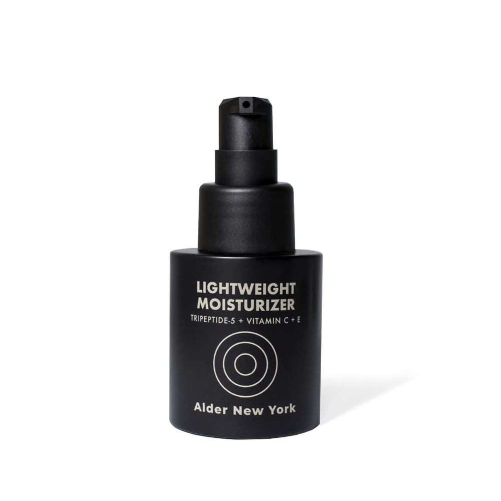 Alder New York Lightweight Moisturizer eco-packaging image suggests vegan, clean formula