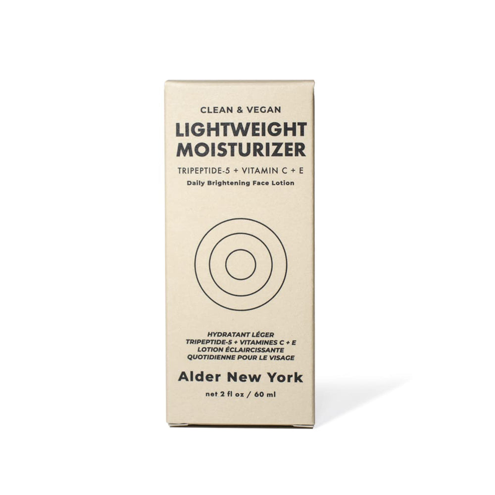 Alder New York Lightweight Moisturizer texture swirl demonstrates quick absorption