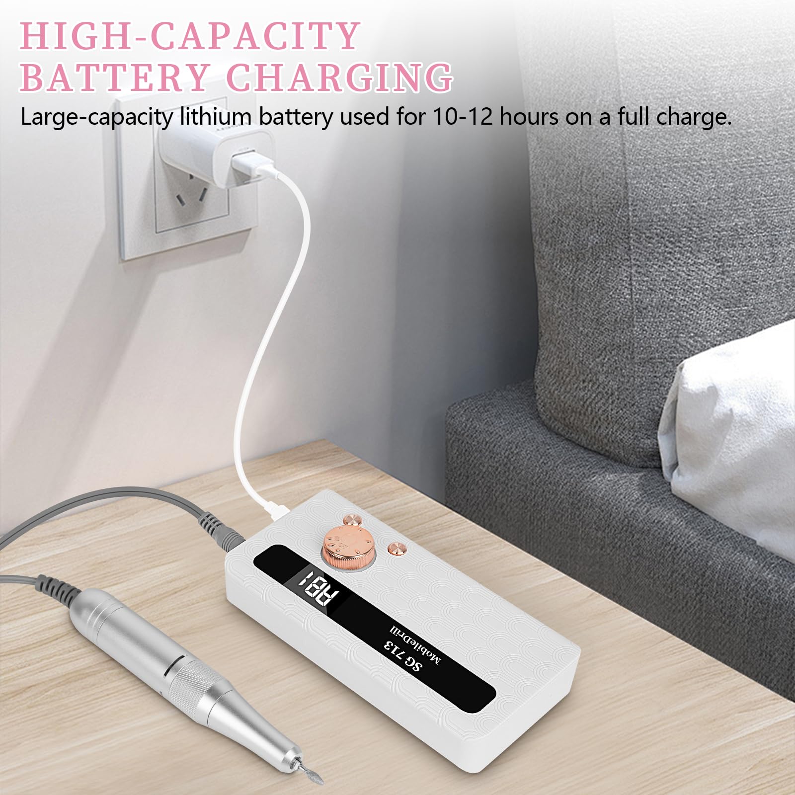 Aleanu belt clip enables hands-free work on the go.