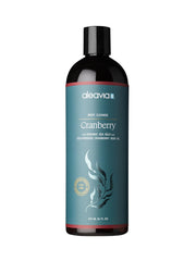 Aleavia Cranberry Body Cleanse bottle pour reveals refreshing scent for daily cleansing.