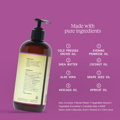 Close-up of texture in Aleavia Orchid Prebiotic Body Lotion