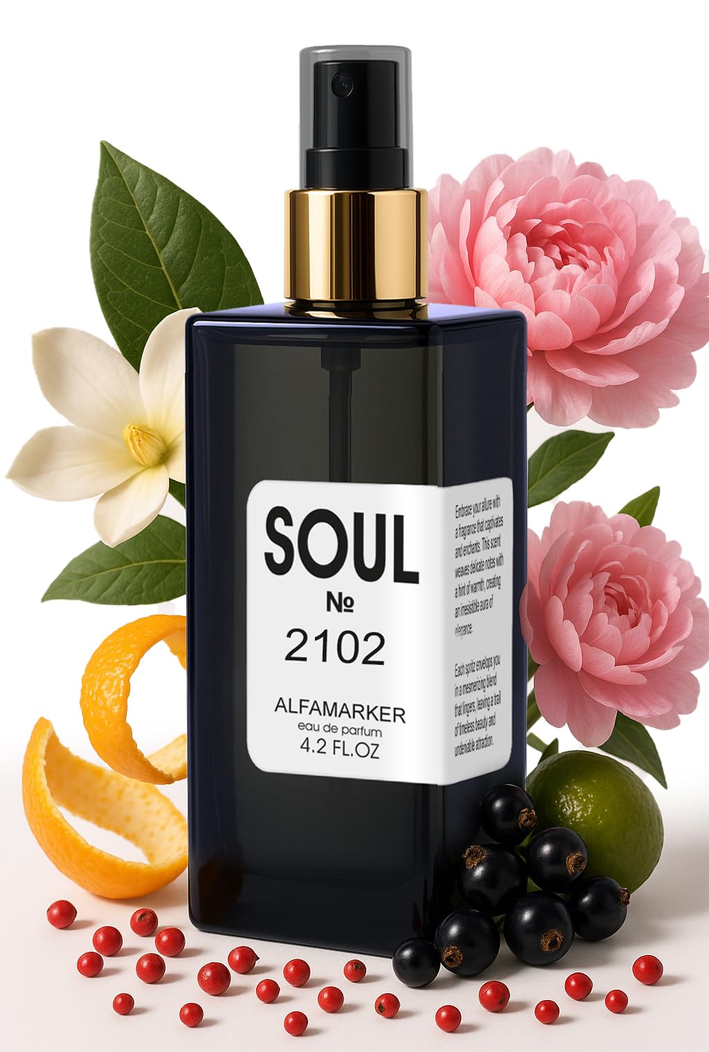 ALFAMARKER Soul 2102 Money bottle, showcasing a luxurious, wearable scent for all-day wear