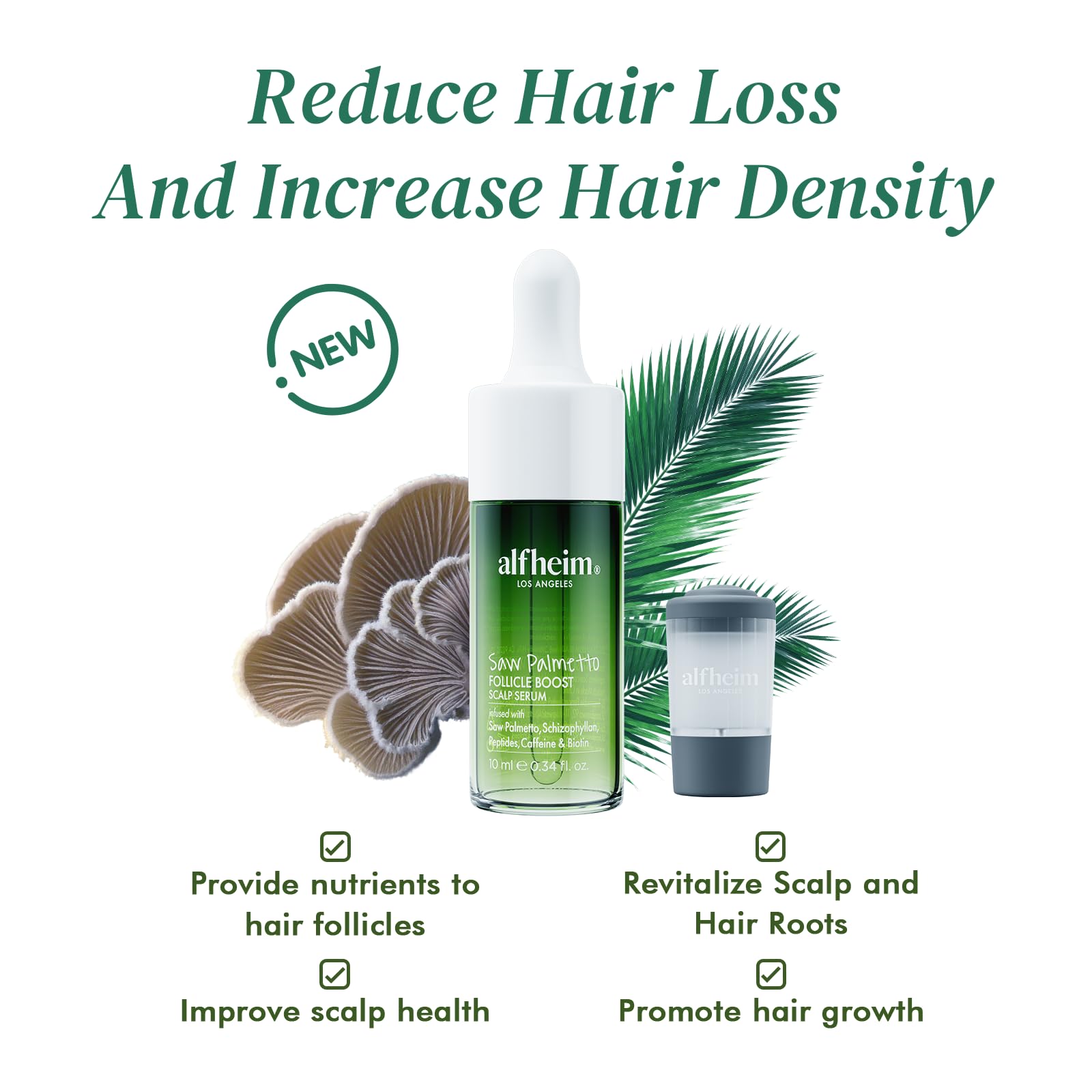 ALFHEIM biotin-enriched formula supports scalp nourishment against daily stressors.