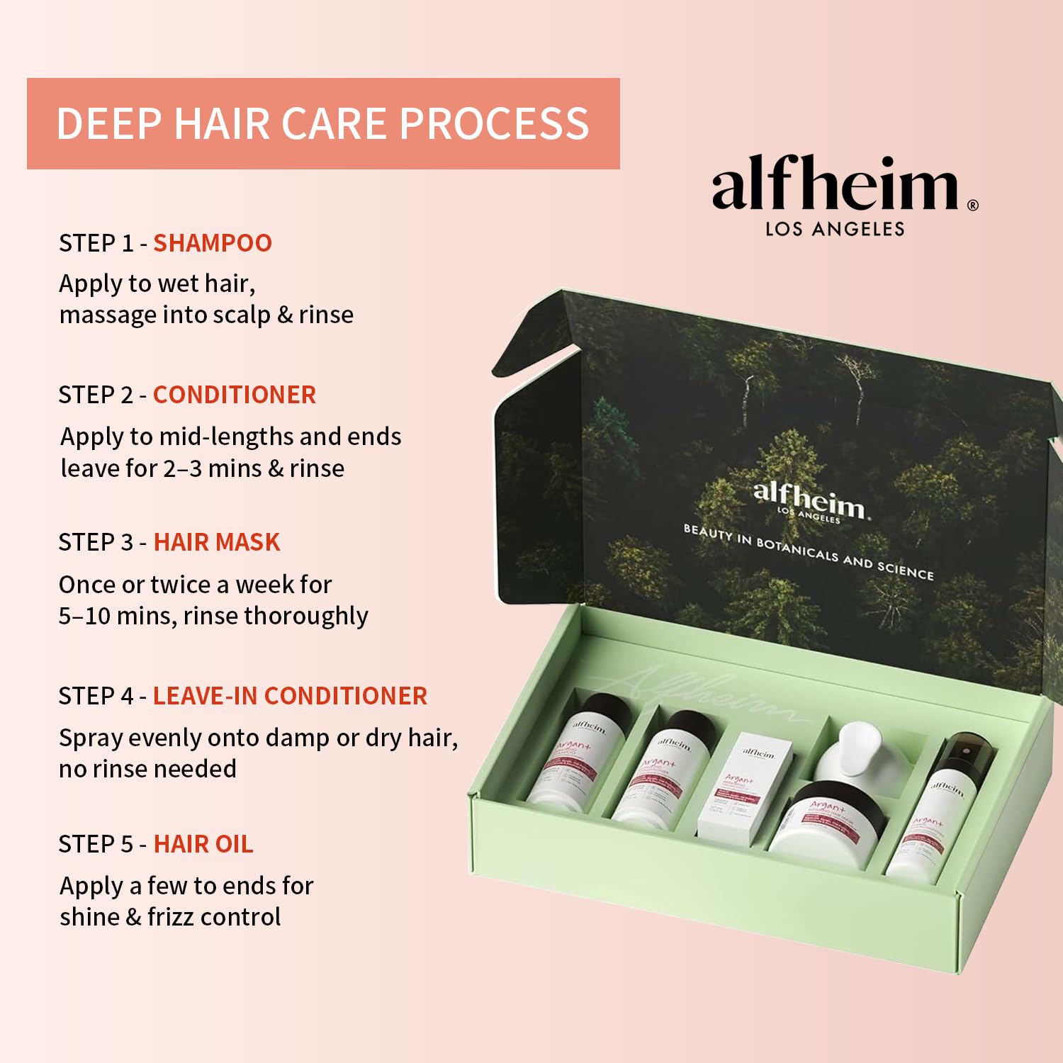 Alfheim Leave-In Conditioner tube offers quick hydration for daily styling.