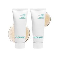 Algenist GENIUS Liquid Collagen Foaming Cleanser bottle-top ideal for travel makeup removal