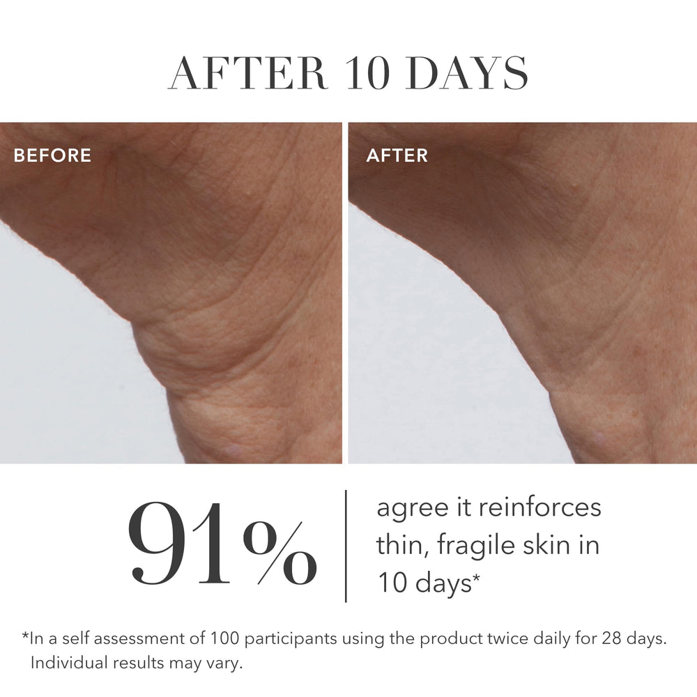 Algenist GENIUS cream jar closeup highlighting smooth surface and elasticity hints.
