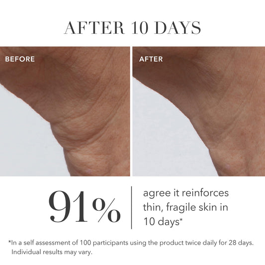Algenist GENIUS cream jar closeup highlighting smooth surface and elasticity hints.