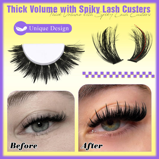 ALICE 100D D-Curl lashes provide natural lift and fan for wider eyes