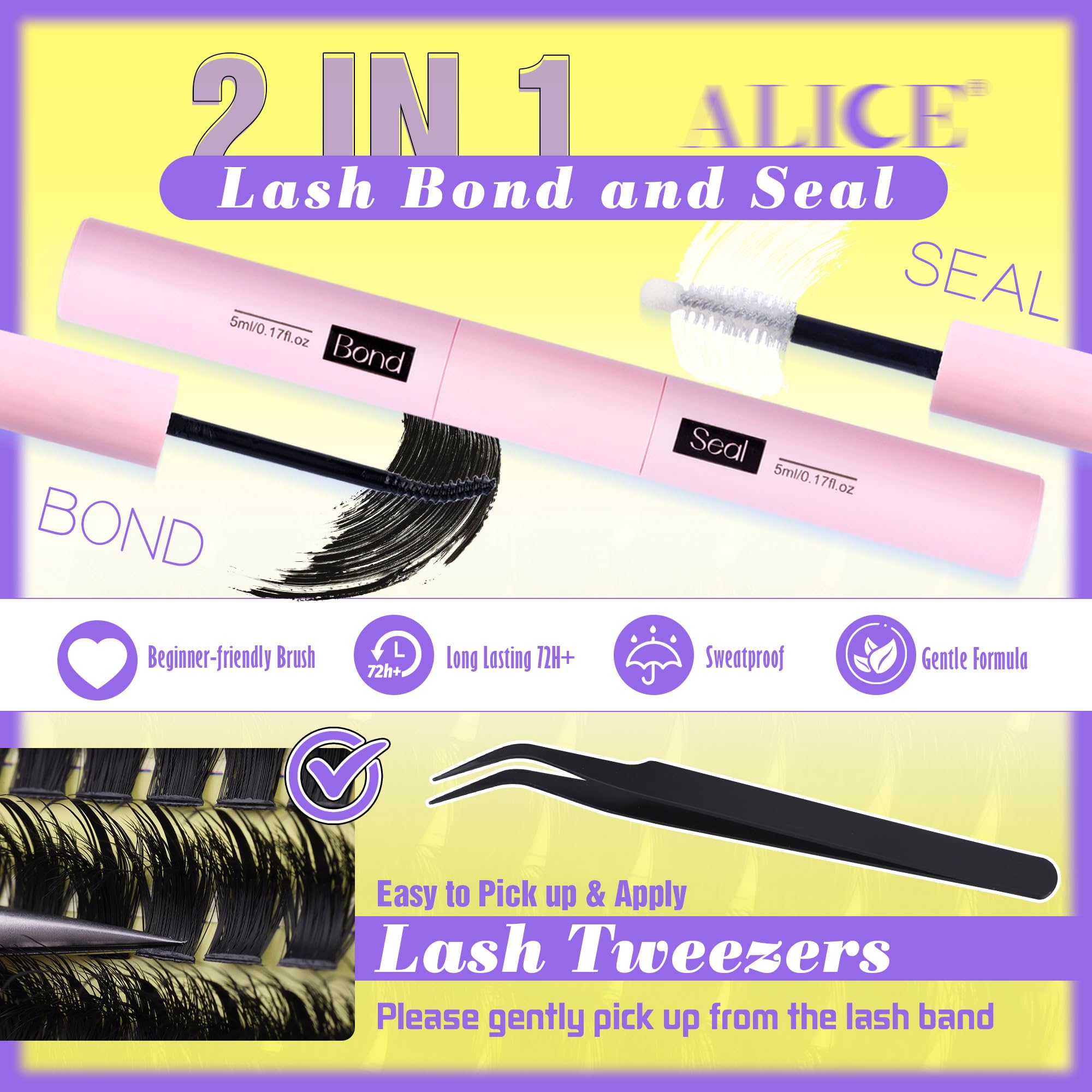 ALICE 228pcs Spiky Extensions offer versatile volume options